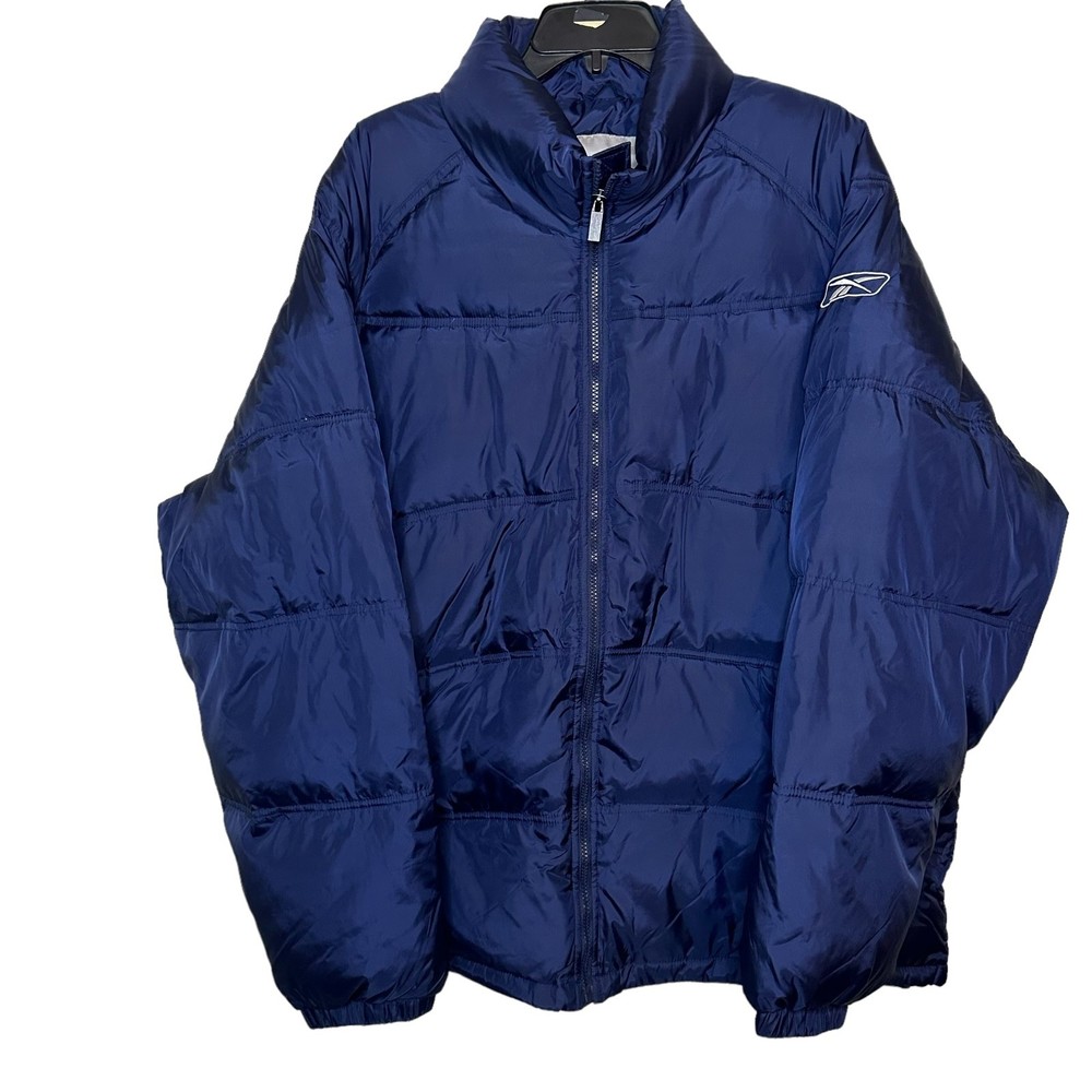 Blue Reebok Puffer Coat Mens Size XL NWOT